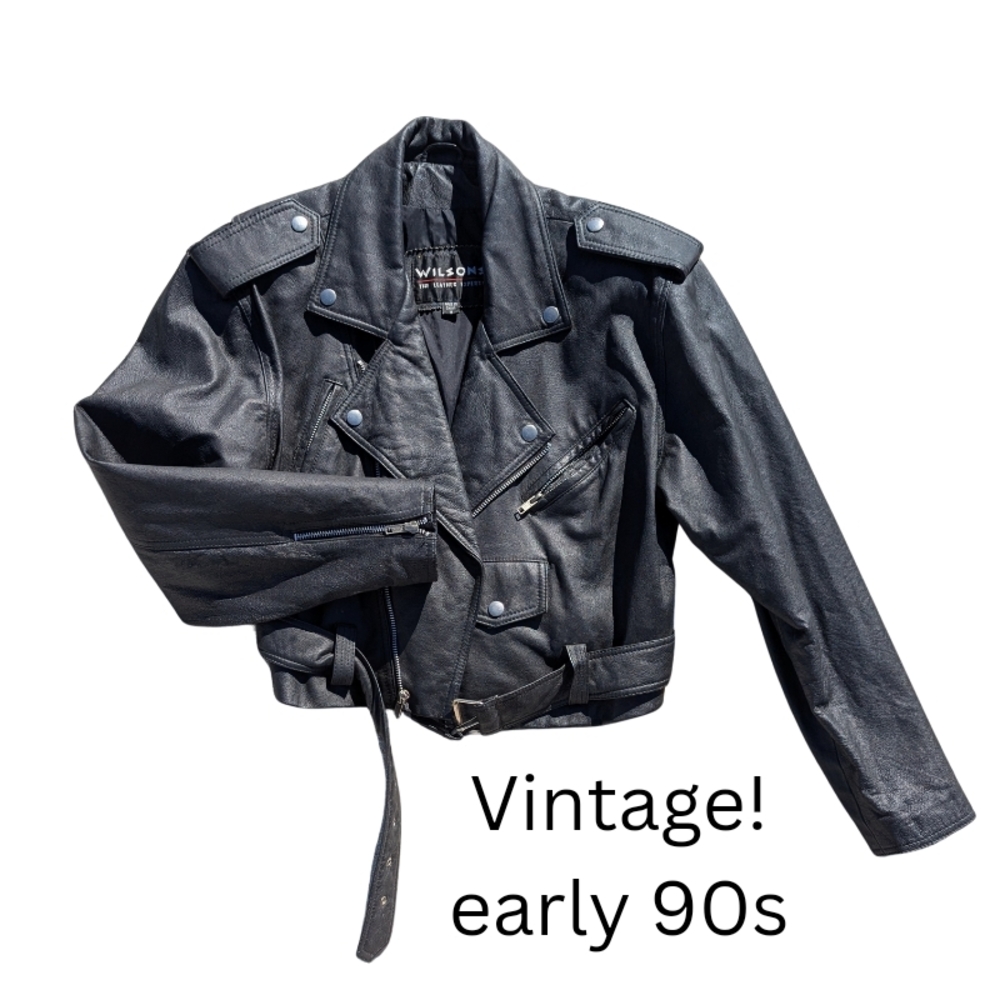 Wilson Black Leather Jacket for Women